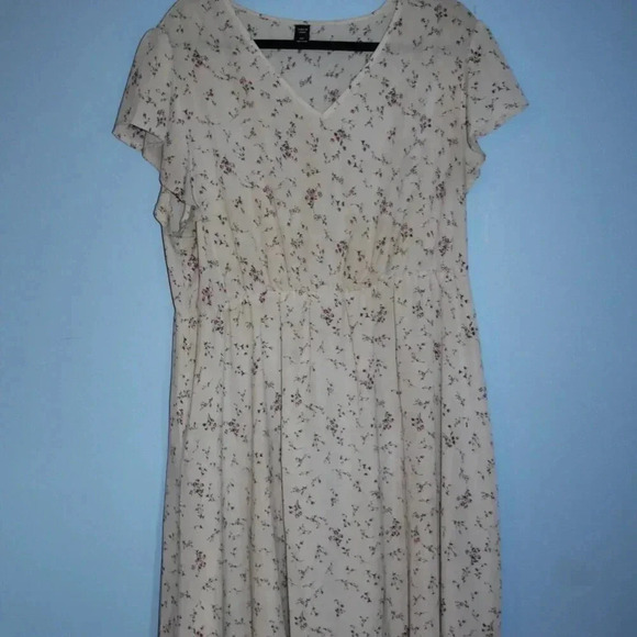 Shein Curve 3XL 100% Polyester Floral Print Dress - Picture 5 of 16